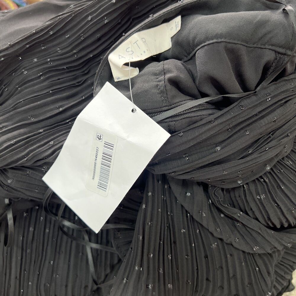 ASTR the Label Womens Anora Long-Sleeve Ruff Black Size Small - Picture 6 of 6